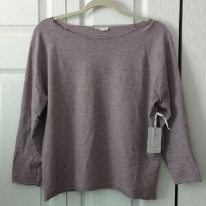 NWT! ~MILANO~ HEATHERED LILAC ROLLED EDGED SWEATER-XL